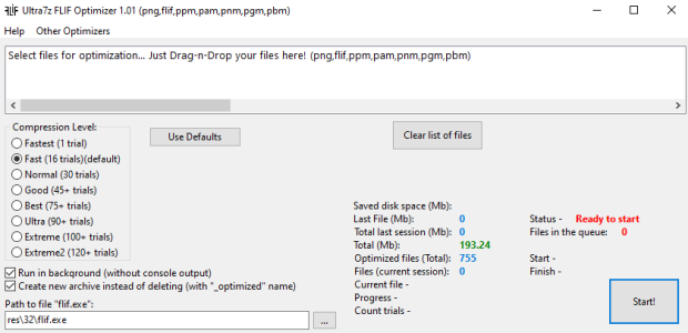 Ultra7z FLIF Image Lossless Optimizer